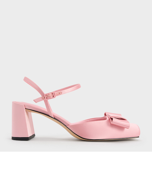 Brantley ブラントリー ボウ アンクルストラップパンプス