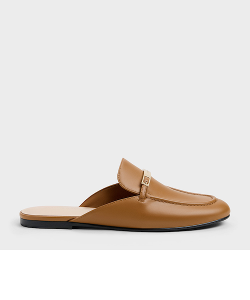 メタリックバー ローファーミュール｜チャールズ＆キースの通販｜&mall