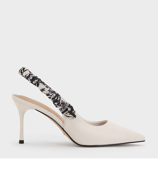 Tayari ティアリ レザースリングバックパンプス