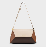 Nasrin ナスリン フォースエードカラーブロック ショルダーバッグ