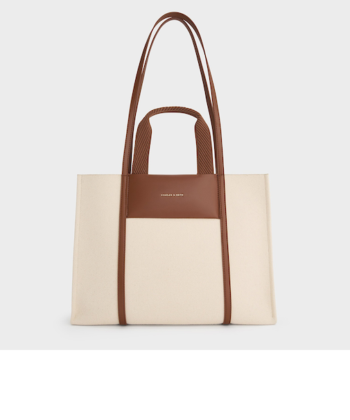 Shalia シャリア キャンバスダブルハンドルトートバッグ