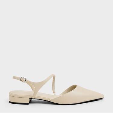 Cordelia コーディリア ポインテッドスリングバックフラット