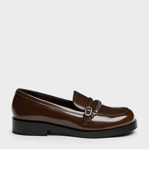 otonaMUSE掲載】SQUARE TOE LOAFER ヒール｜マウジーの通販｜&mall