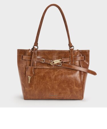 Delfina デルフィナ ベルトトートバッグ