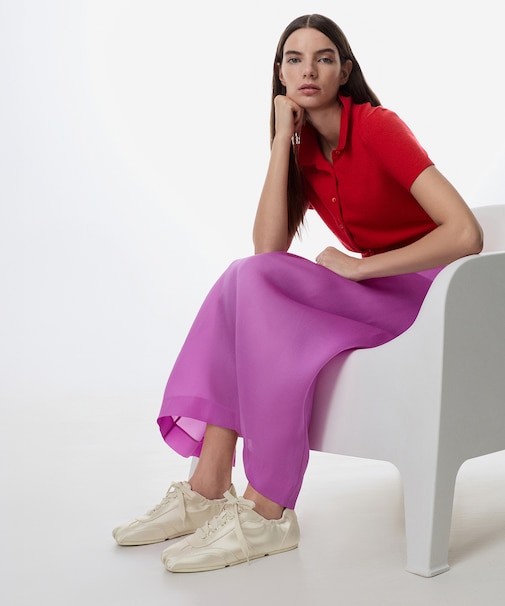 Cece シシー ルーシュドスニーカー