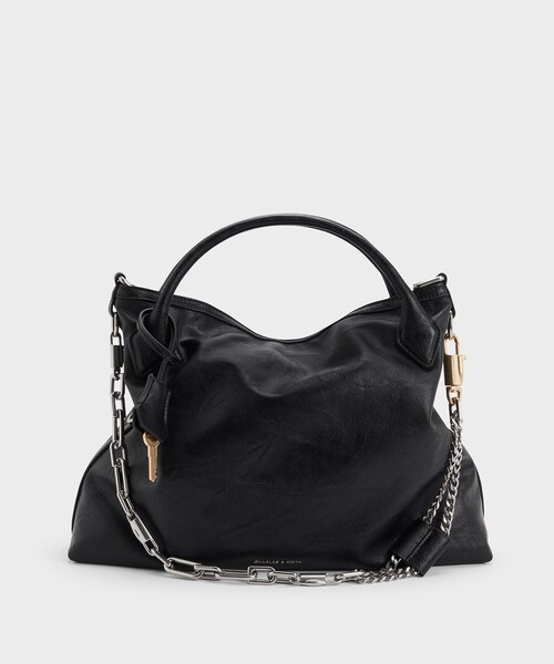 バッグ CHARLES & KEITH Delphina Chain Tote Bag Delfina デルフィナ チェーントートバッグ｜チャールズ＆キースの通販