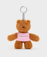 Dodieドディー ピンクシャツベアチャーム