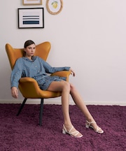 Arden アーデン ウェービーブロックヒール スリングバッグサンダル