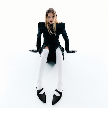 ツイステッドストラップ ポインテッドミュール