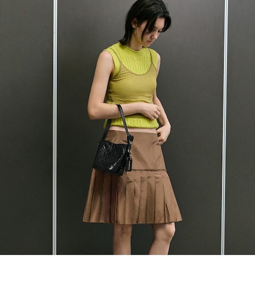 Duo ドゥオ キルティング チェーンバケットバッグ