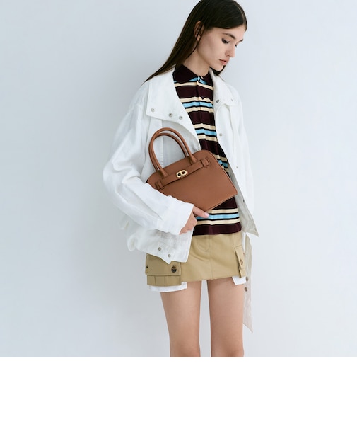 Aubrielle オブリエル ベルトストラクチャー トートバッグ