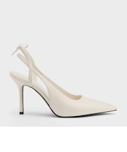 バックボウ スリングバックパンプス