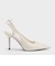バックボウ スリングバックパンプス