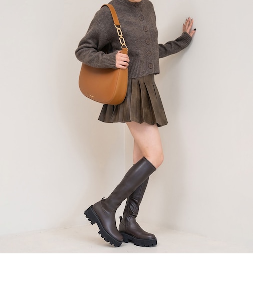 Imogen イモージェン チャンキープラットフォームロングブーツ