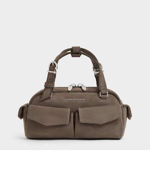 CHARLES & KEITH Rachel マルチポケット ボウリングバッグ Rachel レイチェル マルチポケット ボウリングバッグ｜チャールズ