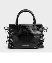 Nylah ミニナイラ グロメット レースアップ トートバッグ
