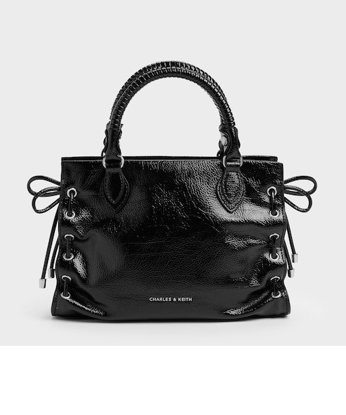 Nylah ミニナイラ グロメット レースアップ トートバッグ
