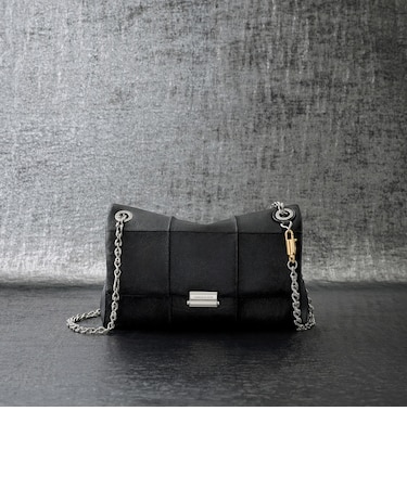Delfina デルフィナ キルテッド チェーンストラップ ショルダーバッグ