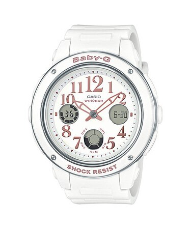 BABY-G BGA-150EF-7BJF カシオ レディース 腕時計 アナデジ ホワイト ウレタン ビッグケース ベーシック 国内正規品