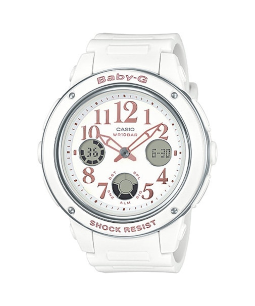 BABY-G BGA-150EF-7BJF カシオ レディース 腕時計 アナデジ ホワイト ウレタン ビッグケース ベーシック 国内正規品