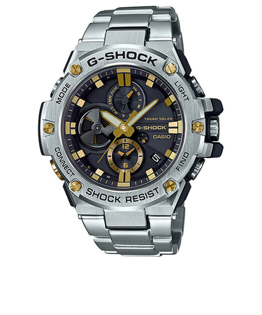 G-SHOCK G-STEEL GST-B100D-1A9JF メンズ 腕時計 ソーラー シルバー メタル クロノグラフ 国内正規品 カシオ
