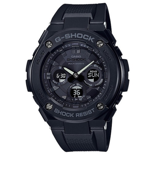 G-SHOCK G-STEEL GST-W300G-1A1JF メンズ 腕時計 電波ソーラー アナデジ ミドルサイズ ブラック メタル 国内正規品 カシオ