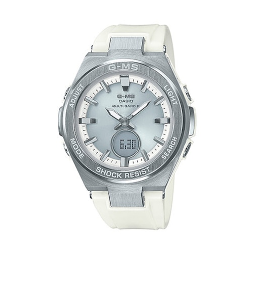 BABY-G G-MS MSG-W200-7AJF ベビージー カシオ レディース 腕時計 電波 ソーラー アナデジ ホワイト ウレタン ジーミズ 国内正規品