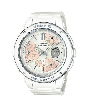 BABY-G BGA-150FL-7AJF カシオ レディース 腕時計 アナデジ ホワイト ウレタン Floral Dial 国内正規品