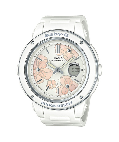 BABY-G BGA-150FL-7AJF カシオ レディース 腕時計 アナデジ ホワイト ウレタン Floral Dial 国内正規品
