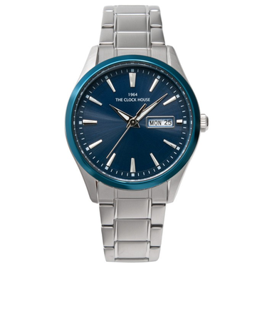 ザ・クロックハウス MBC1005-BL1A ビジネスカジュアル メンズ 腕時計 ソーラー ステンレス ブルー メタル カレンダー 雑誌掲載 THE CLOCK HOUSE