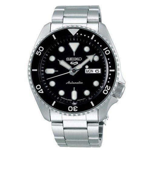 セイコー 5スポーツ SBSA005 メンズ 腕時計 メカニカル 自動巻き ブラック デイデイト 日本製