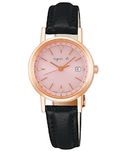 agnes b. アニエスベー FEMME ファム ペアモデル FBSD935 レディース 腕時計 ソーラー ピンク ブラック 国内正規品 セイコー