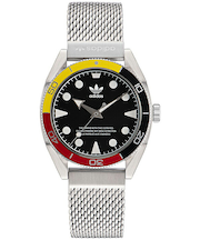 adidas アディダス FASHION ファッション EDITION TWO エディション ツー AOFH22502 メンズ 腕時計 クオーツ 電池式 ブラック シルバー メッシュバンド