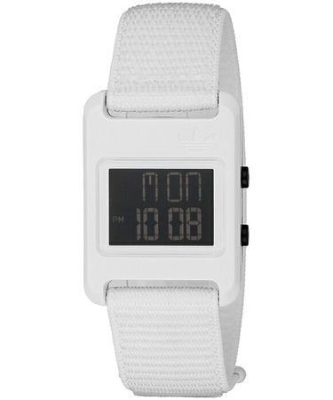 adidas アディダス STREET ストリート RETRO POP DIGITAL レトロ ポップ デジタル AOST23064 メンズ レディース 腕時計 クオーツ 電池式 ホワイト ファブリックバンド
