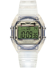 アディダス ストリート デジタルツー クリスタル AOST24061 メンズ レディース 腕時計 電池式 デジタル スケルトン 偏光 樹脂ベルト