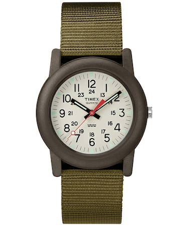 タイメックス Camper キャンパー 34mm 日本限定モデル TW2P59800 メンズ レディース 腕時計 クオーツ 電池式 ナイロンバンド カーキ グリーン