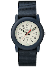 タイメックス Camper キャンパー 34mm 日本限定モデル TW2P59900 メンズ レディース 腕時計 クオーツ 電池式 ナイロンバンド ブルー