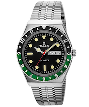 タイメックス TIMEX Q 復刻モデル TW2U60900 メンズ 腕時計 電池式 デイデイト ブラック シルバー 雑誌掲載モデル
