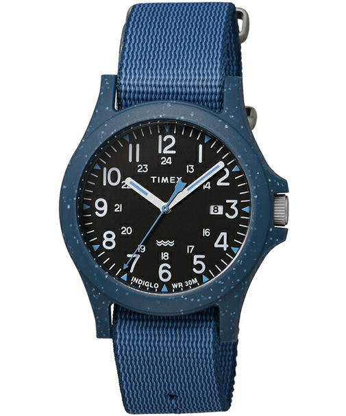 TIMEX リクレイム オーシャン TW2V81800 メンズ 腕時計 電池式 インディグロナイトライト ナイロンバンド ネイビー