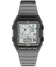 タイメックス Q LCA トランスパレント TW2W45000 メンズ レディース 腕時計 電池式 デジアナ スケルトン グレー