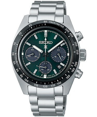 セイコー プロスペックス SPEEDTIMER スピードタイマー ソーラークロノグラフ SBDL107 メンズ 腕時計 グリーン 日本製