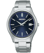 セイコー セレクション Sシリーズ ペア SBPX145 メンズ 腕時計 ソーラー 3針 カレンダー ネイビー