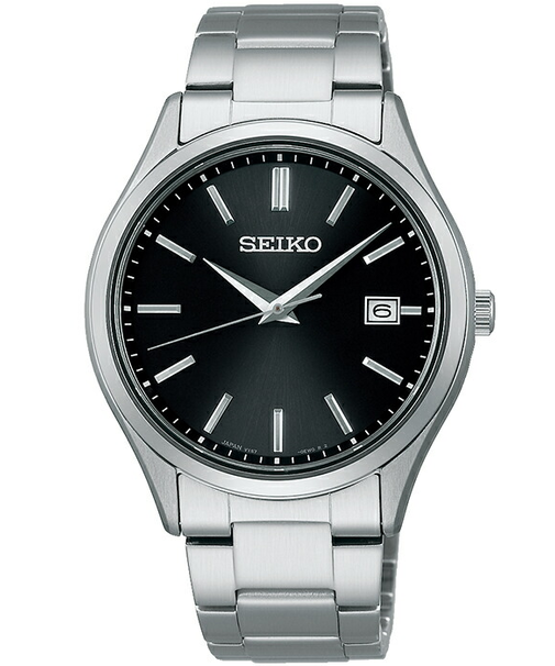 セイコー セレクション Sシリーズ ペア SBPX147 メンズ 腕時計 ソーラー 3針 カレンダー ブラック