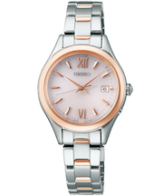 セイコー セレクション Sシリーズ SWFH132 レディース 腕時計 ソーラー電波 3針 丸型 ピンクダイヤル メタルバンド