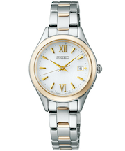 セイコー セレクション Sシリーズ SWFH134 レディース 腕時計 ソーラー電波 3針 丸型 ホワイトダイヤル メタルバンド