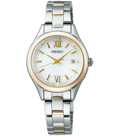 セイコー セレクション Sシリーズ SWFH134 レディース 腕時計 ソーラー電波 3針 丸型 ホワイトダイヤル メタルバンド