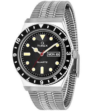 TIMEX タイメックス Q TIMEX キュータイメックス TW2U61800 メンズ 腕時計 電池式 クオーツ デイデイト ブラック