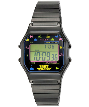 TIMEX タイメックス TIMEX 80 Space Invaders WATCH スペースインベーダー コラボ 限定モデル TW2V39900 メンズ 腕時計 デジタル ブラック
