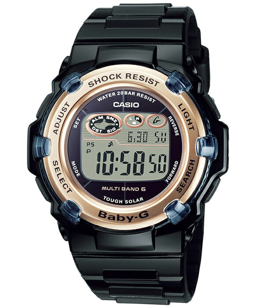 BABY-G BGR-3003U-1JF レディース 腕時計 電波ソーラー デジタル 樹脂バンド ブラック 国内正規品 カシオ