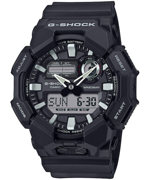 G-SHOCK GA-010シリーズ 10年バッテリー GA-010-1AJF メンズ 腕時計 電池式 アナデジ ラウンド ブラック 国内正規品 カシオ
